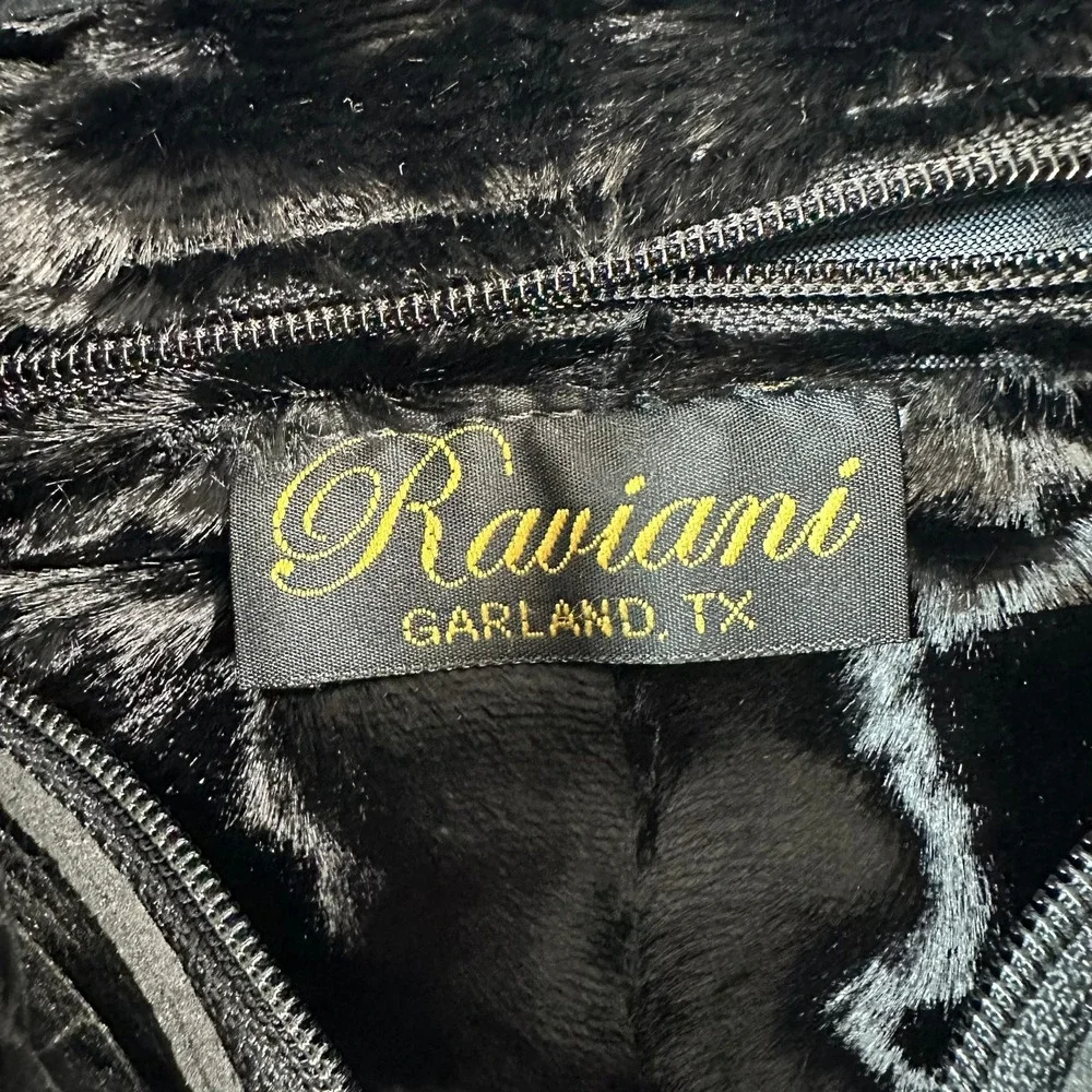Raviani Leather Zebra Fur Hobo Bag Rhinestone Gems Purse Shoulder Bag Western